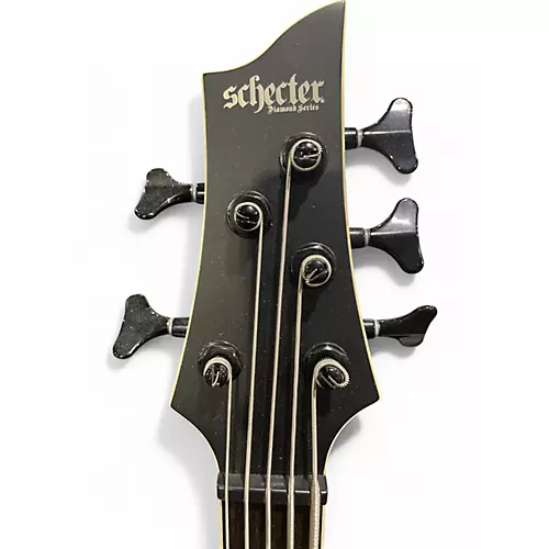 Used Schecter Guitar Research SLS EVIL TWIN-5 Satin Black Electric Bass Guitar Satin Black - musicians--Friend