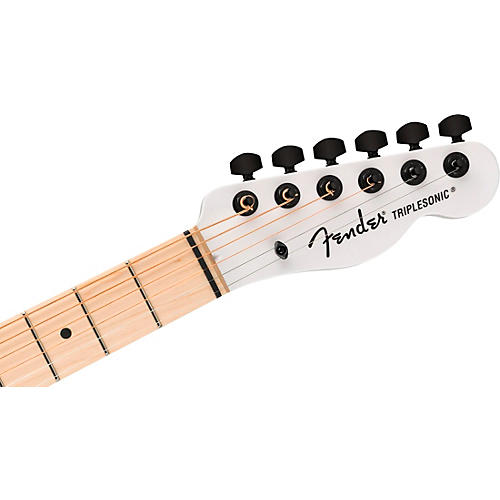 Fender Jack White Signature Triplesonic Limited-Edition Acoustasonic Telecaster Acoustic-Electric Guitar Arctic White - musicians--Friend