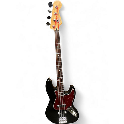 Vintage 1990 Fender Standard Jazz Bass Black Electric Bass Guitar Black - musicians--Friend