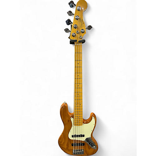 Used Fender American Professional II Jazz Bass V Natural Electric Bass Guitar Natural - musicians--Friend