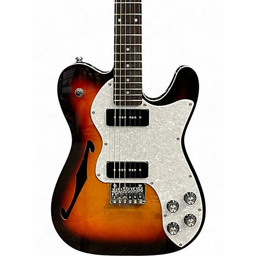 Used Firefly Pure Series FFPTH P-90s 3 Tone Sunburst Hollow Body Electric Guitar 3 Tone Sunburst - musicians--Friend