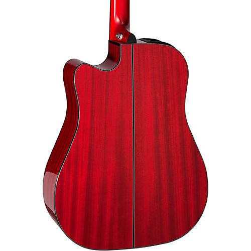 Takamine G Series GD30CE Dreadnought Cutaway Acoustic-Electric Guitar Wine Red - musicians--Friend