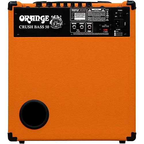 Orange Amplifiers Crush Bass 50 50W 1x12 Bass Combo Amplifier Orange - musicians--Friend