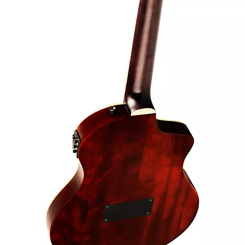 Ortega TourPlayer Deluxe Left-Handed Nylon-String Acoustic-Electric Guitar Tobacco Burst - musicians--Friend