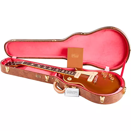 Gibson Custom 1954 Les Paul Goldtop Reissue VOS Electric Guitar Double Gold - musicians--Friend