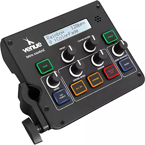 Venue Tetra Control Intuitive DMX Controller & Footswitch Black - musicians--Friend