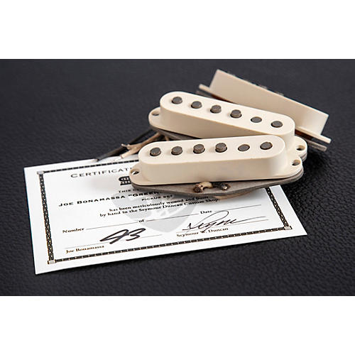 Seymour Duncan Bonamassa 64 Greenburst Strat Limited Edition Pickup Cream Set - musicians--Friend