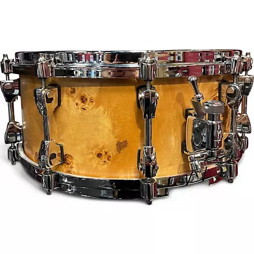 Used TAMA 6X14 Starphonic Snare Mappa Burl Drum Mappa Burl 13 - musicians--Friend