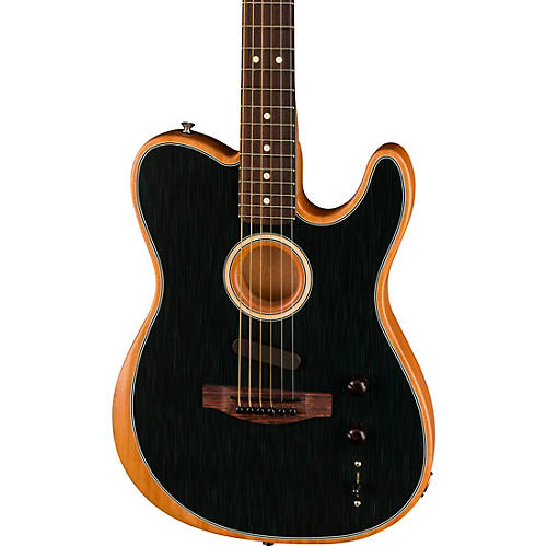 Fender Acoustasonic Player Telecaster Acoustic-Electric Guitar Brushed Black - musicians--Friend