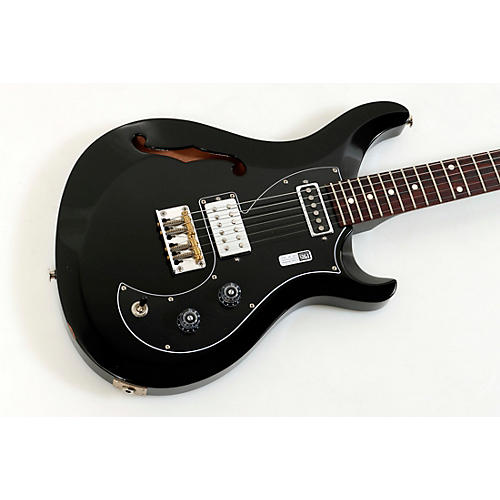 Open-Box PRS S2 Vela Semi-Hollow Electric Guitar Condition 3 - Scratch and Dent Black 197881150266 - musicians--Friend