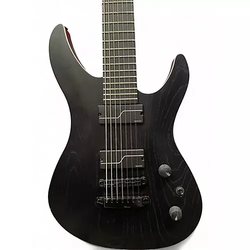 Used Fujigen JMY72ASHE 7-String OPEN PORE BLACK Solid Body Electric Guitar OPEN PORE BLACK - musicians--Friend