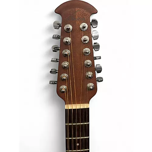 Used Ovation 6751 Standard Balladeer Red Burst 12 String Acoustic Electric Guitar Red Burst - musicians--Friend