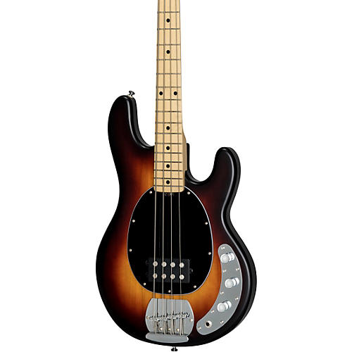 Sterling by Music Man S.U.B. StingRay RAY4 Maple Fingerboard Electric Bass Guitar Chopper Blue White Pickguard - musicians--Friend