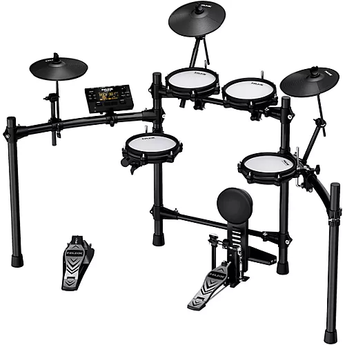 NUX DM-210 Mesh-Head Digital Drum Kit Black - musicians--Friend