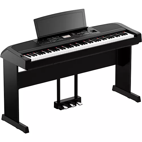 Yamaha DGX-670 Keyboard With Matching Stand and Pedal Black - musicians--Friend
