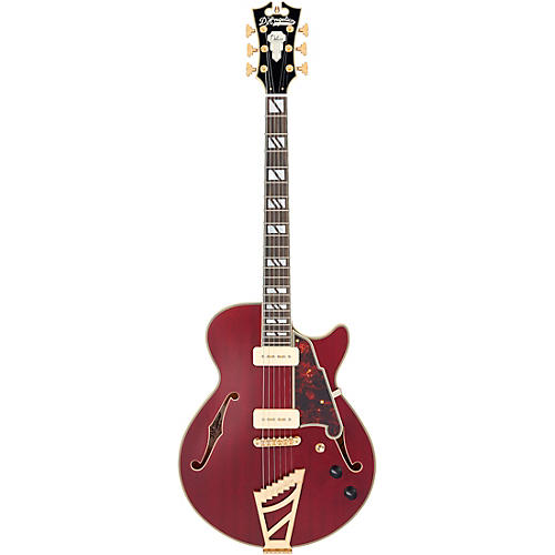 D'Angelico Deluxe Series SS Semi-Hollow Electric Guitar Satin Brown Burst - musicians--Friend