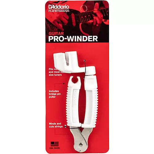 D'Addario Pro-Winder Peg Winder, Clipper and Pin Puller Tool - musicians--Friend