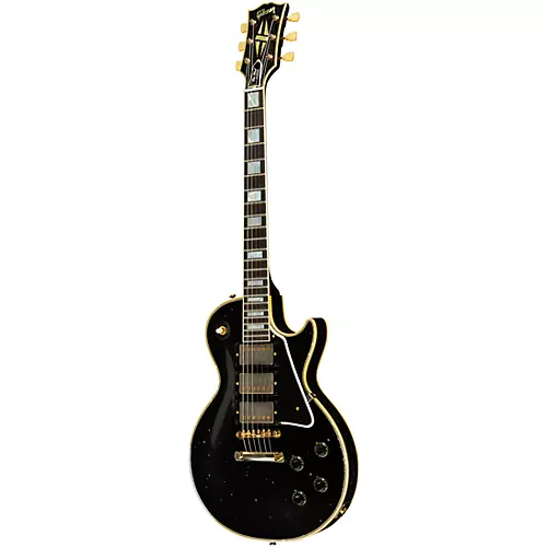 Gibson Custom M2M Murphy Lab 1957 Les Paul Custom 3-Pickup Heavy Aged Electric Guitar Ebony - musicians--Friend