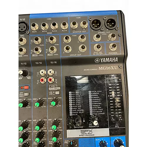 Used Yamaha MG16XU Unpowered Mixer - musicians--Friend