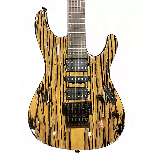 Used Ibanez Prestige S6570BWE Natural Solid Body Electric Guitar Natural - musicians--Friend
