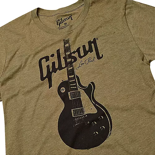 Gibson Les Paul Tee Medium Olive Green - musicians--Friend