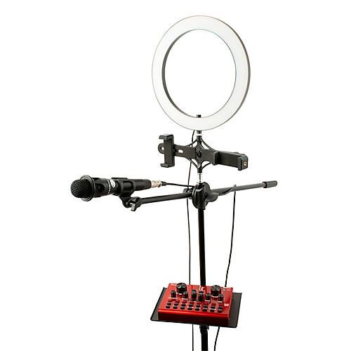 VocoPro Streamer-Live, USB Audio Interface, Condenser Microphone, Boom Stand and LED Ring Light Package for Content Creators - musicians--Friend