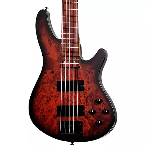 Schecter Guitar Research C-5 Standard 5-String Electric Bass Guitar Tobacco Burl - musicians--Friend