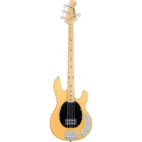 Sterling by Music Man StingRay Classic Ray24 Maple Fingerboard Electric Bass Butterscotch Black Pickguard - musicians--Friend