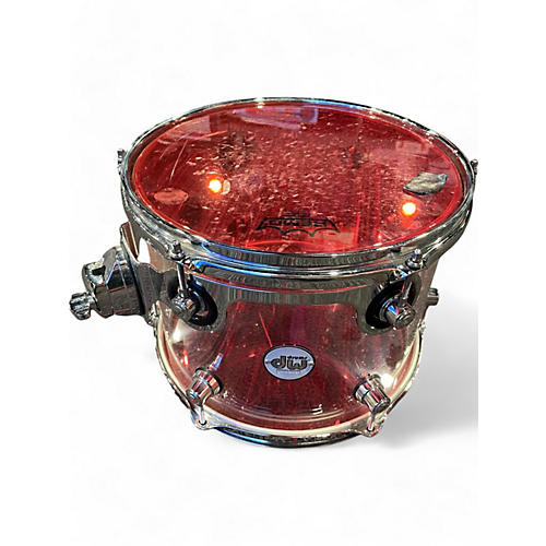 Used DW 8 Piece Design Series Acrylic Clear Drum Kit Clear - musicians--Friend