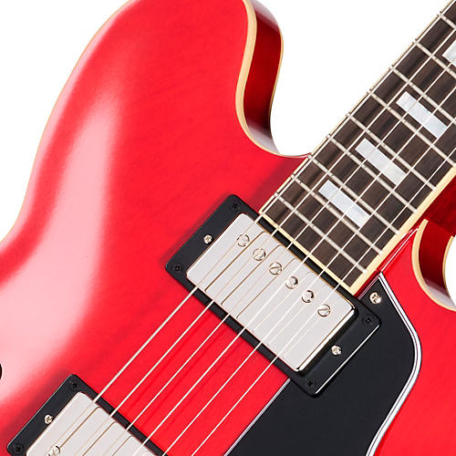 Epiphone 1962 ES-335 Reissue Semi-Hollow Electric Guitar Sixties Cherry - musicians--Friend