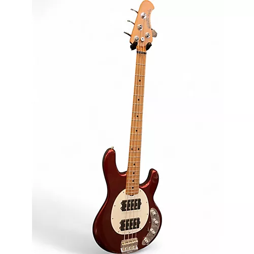 Used Ernie Ball Music Man Stingray 4 String CANDY APPLE RED Electric Bass Guitar CANDY APPLE RED - musicians--Friend