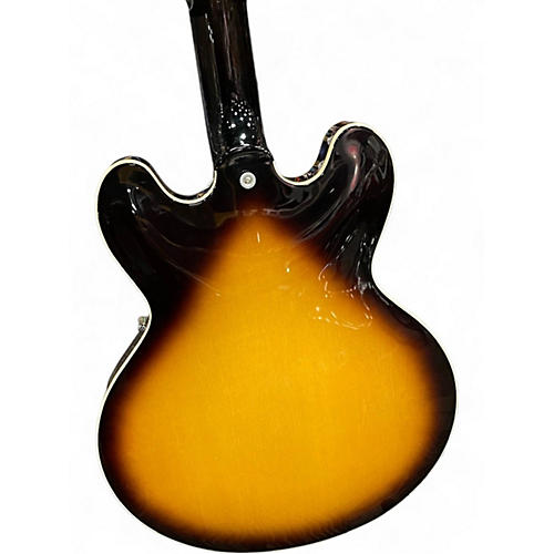 Used 2024 Gibson ES335 2 Tone Sunburst Hollow Body Electric Guitar 2 Tone Sunburst - musicians--Friend