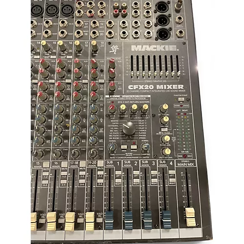 Used Mackie CFX20 Powered Mixer - musicians--Friend