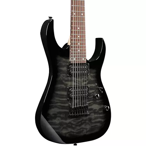 Ibanez GRG7221QA 7-String Electric Guitar Transparent Blue Burst - musicians--Friend