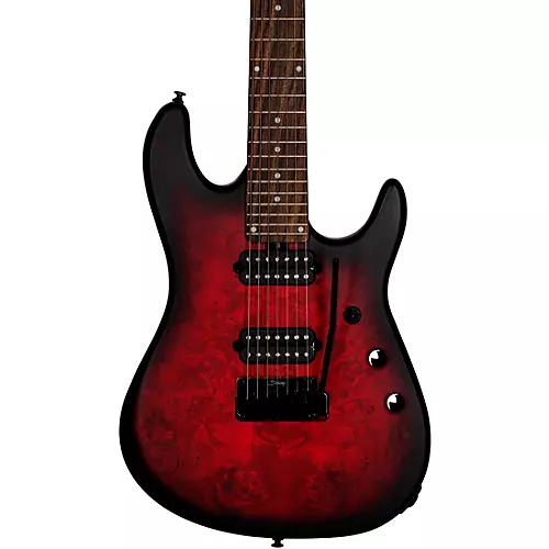 Sterling by Music Man Jason Richardson Cutlass Signature 7-String Electric Guitar Dark Scarlet Burst Satin - musicians--Friend