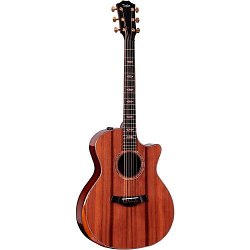 Taylor Custom Sinker Redwood-Cocobolo Grand Auditorium Acoustic-Electric Guitar Natural - musicians--Friend