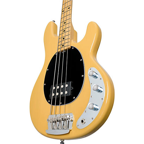 Sterling by Music Man StingRay Classic Ray24 Maple Fingerboard Electric Bass Butterscotch Black Pickguard - musicians--Friend