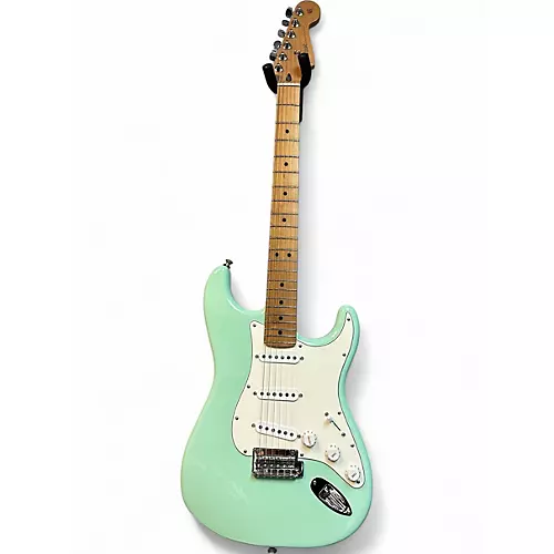 Used Fender PLAYER STRATOCASTER ROASTED MAPLE NECK Seafoam Green Solid Body Electric Guitar Seafoam Green - musicians--Friend
