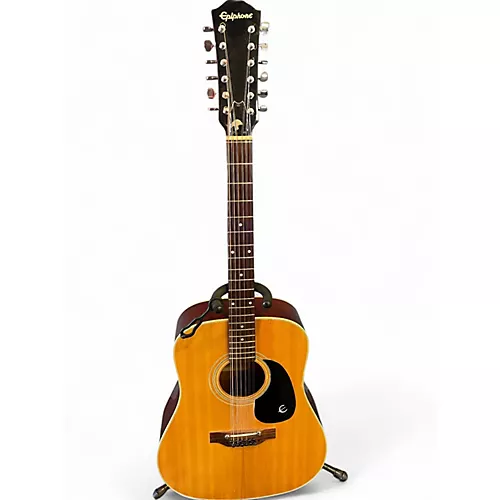 Vintage 1970s Epiphone FT160N Texan-12 Natural 12 String Acoustic Guitar Natural - musicians--Friend