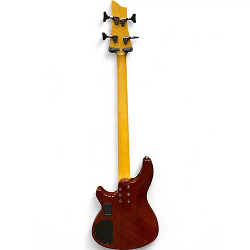 Used Schecter Guitar Research Omen Extreme 4 String Sunburst Electric Bass Guitar Sunburst - musicians--Friend