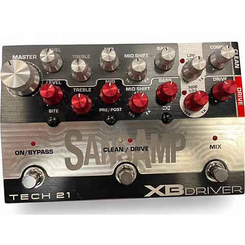 Used Tech 21 SANSAMP XB DRIVER Bass Effect Pedal - musicians--Friend