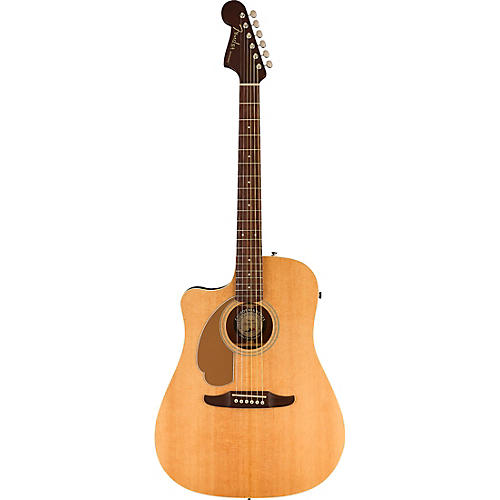Fender Left-Handed California Redondo Player Acoustic-Electric Guitar Natural - musicians--Friend