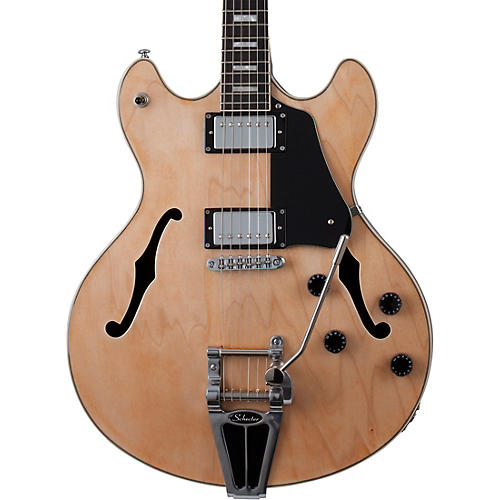Schecter Guitar Research Corsair Semi-Hollow Electric Guitar Gloss Natural - musicians--Friend