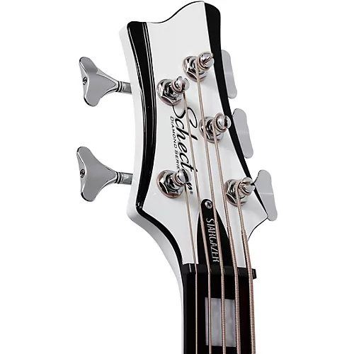 Schecter Guitar Research Stargazer-5 LH Electric Bass Gloss White - musicians--Friend