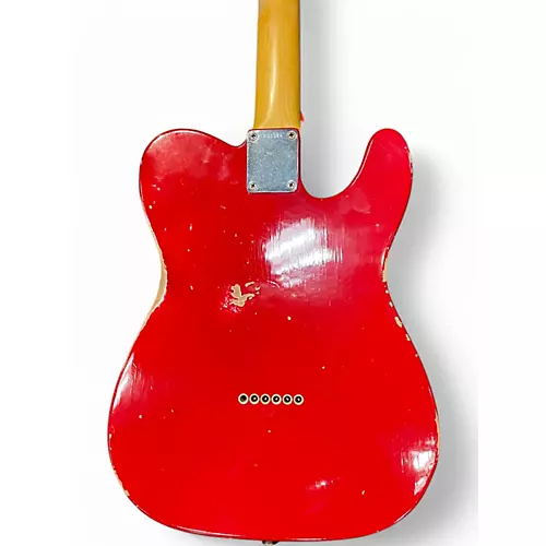 Used 2017 Fender CUSTOM SHOP 1963 TELECASTER RELIC LH Dakota Red Electric Guitar Dakota Red - musicians--Friend