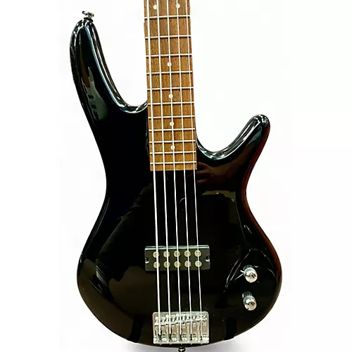 Used Ibanez GSR105EX 5 String Black Electric Bass Guitar Black - musicians--Friend