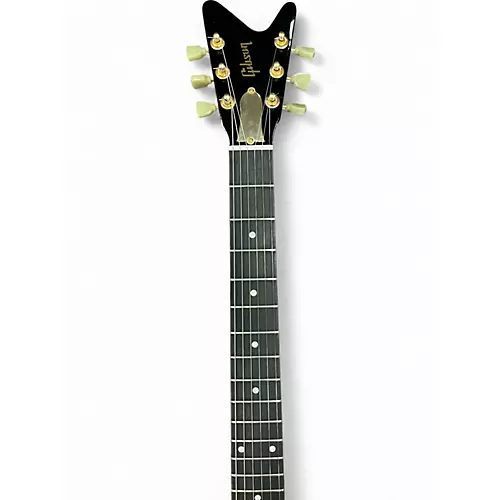 Used 2007 Gibson REVERSE FLYING V Trans Amber Solid Body Electric Guitar Trans Amber - musicians--Friend