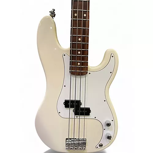 Used Fender Precision Bass Olympic White Electric Bass Guitar Olympic White - musicians--Friend