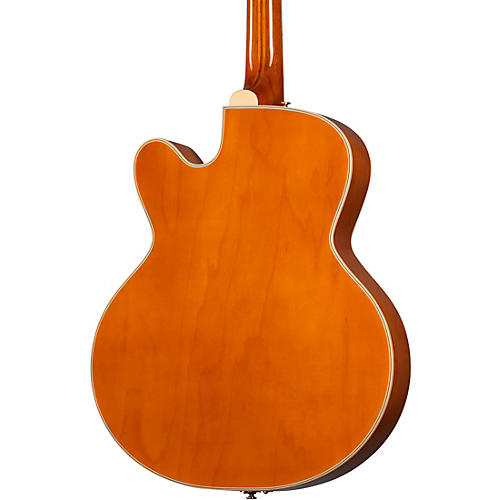 Epiphone 150th Anniversary Zephyr DeLuxe Regent Hollowbody Electric Guitar Aged Antique Natural - musicians--Friend