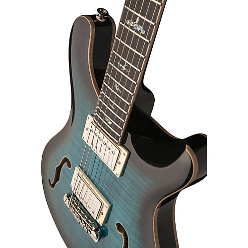 PRS SE Hollowbody II Piezo Electric Guitar Peacock Blue - musicians--Friend